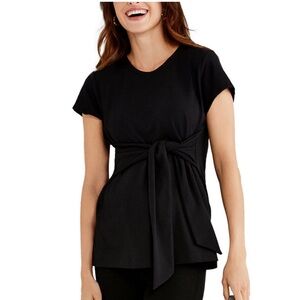 Pea in the Pod Tie Front Textured Maternity Top
